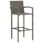 Mesa y taburetes de jardín 7 pzas madera acacia ratán PE gris by vidaXL, Garden sets - Ref: Foro24-3295293, Price: 534,26 €, ...