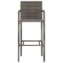 Mesa y taburetes de jardín 7 pzas madera acacia ratán PE gris by vidaXL, Garden sets - Ref: Foro24-3295293, Price: 549,75 €, ...