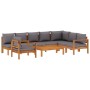 Set de sofás de jardín con cojines 6 pzas madera maciza acacia by vidaXL, Garden sets - Ref: Foro24-3214873, Price: 857,12 €,...