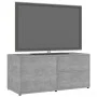 Concrete gray plywood TV cabinet 80x34x36 cm by vidaXL, TV Furniture - Ref: Foro24-801854, Price: 49,14 €, Discount: %