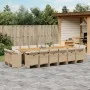 Set comedor de jardín 17 pzas con cojines ratán sintético beige by vidaXL, Garden sets - Ref: Foro24-3277839, Price: 1,00 €, ...