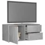 Concrete gray plywood TV cabinet 80x34x36 cm by vidaXL, TV Furniture - Ref: Foro24-801854, Price: 49,14 €, Discount: %