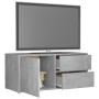 TV-Schrank aus betongrauem Sperrholz, 80 x 34 x 36 cm von vidaXL, TV-Möbel - Ref: Foro24-801854, Preis: 49,83 €, Rabatt: %