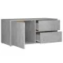 Concrete gray plywood TV cabinet 80x34x36 cm by vidaXL, TV Furniture - Ref: Foro24-801854, Price: 49,14 €, Discount: %