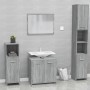 Set de muebles de baño madera contrachapada gris Sonoma de vidaXL, Muebles de baño - Ref: Foro24-815529, Precio: 67,91 €, Des...