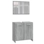 Set de muebles de baño madera contrachapada gris Sonoma de vidaXL, Muebles de baño - Ref: Foro24-815529, Precio: 67,91 €, Des...