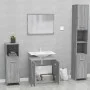 Sonoma gray plywood bathroom furniture set by vidaXL, Bathroom furniture - Ref: Foro24-815529, Price: 67,91 €, Discount: %