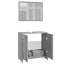 Badezimmermöbelset aus grauem Sperrholz von Sonoma von vidaXL, Badezimmermöbel - Ref: Foro24-815529, Preis: 64,46 €, Rabatt: %