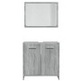 Set de muebles de baño madera contrachapada gris Sonoma de vidaXL, Muebles de baño - Ref: Foro24-815529, Precio: 67,91 €, Des...