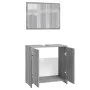 Badezimmermöbelset aus grauem Sperrholz von Sonoma von vidaXL, Badezimmermöbel - Ref: Foro24-815529, Preis: 64,46 €, Rabatt: %