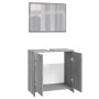 Set de muebles de baño madera contrachapada gris Sonoma de vidaXL, Muebles de baño - Ref: Foro24-815529, Precio: 67,91 €, Des...