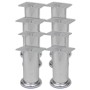 8x verchromte runde Sofabeine 120 mm von vidaXL, Stuhl- und Sofastützen - Ref: Foro24-279098, Preis: 21,55 €, Rabatt: %