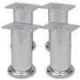 8x Chrome Round Sofa Legs 120mm by vidaXL, Chair and sofa supports - Ref: Foro24-279098, Price: 19,17 €, Discount: %
