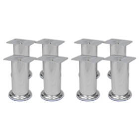 Sofabeine 8 Einheiten rund Chrom 120 mm von vidaXL, Stuhl- und Sofastützen - Ref: Foro24-3051484, Preis: 21,55 €, Rabatt: %