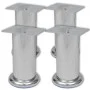 Sofa legs 8 units round chrome 120 mm by vidaXL, Chair and sofa supports - Ref: Foro24-3051484, Price: 19,17 €, Discount: %