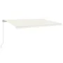 Manuell einziehbare Markise mit cremefarbenem LED-Licht 500 x 300 cm von vidaXL, Markisen - Ref: Foro24-3068942, Preis: 425,1...