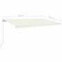 Manuell einziehbare Markise mit cremefarbenem LED-Licht 500 x 300 cm von vidaXL, Markisen - Ref: Foro24-3068942, Preis: 453,1...