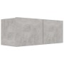 TV-Schrank aus betongrauem Sperrholz, 80 x 30 x 30 cm von vidaXL, TV-Möbel - Ref: Foro24-801476, Preis: 42,45 €, Rabatt: %