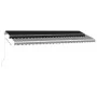 Manual retractable awning with anthracite gray LED light 500x300 cm by vidaXL, Awnings - Ref: Foro24-3069584, Price: 539,89 €...