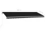 Manual retractable awning with anthracite gray LED light 500x300 cm by vidaXL, Awnings - Ref: Foro24-3069584, Price: 539,89 €...