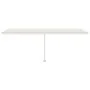Manual retractable awning with cream LED light 600x300 cm by vidaXL, Awnings - Ref: Foro24-3069602, Price: 652,76 €, Discount: %