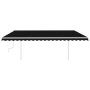 Manuell ausfahrbare Markise mit anthrazitgrauem LED-Licht 5x3 m von vidaXL, Markisen - Ref: Foro24-3069984, Preis: 538,12 €, ...