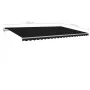 Manual retractable awning with anthracite gray LED light 5x3 m by vidaXL, Awnings - Ref: Foro24-3069984, Price: 519,40 €, Dis...