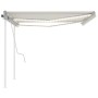 Manuell einziehbare Markise mit cremefarbener LED 4,5 x 3,5 m von vidaXL, Markisen - Ref: Foro24-3070042, Preis: 548,09 €, Ra...