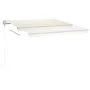 Manual retractable awning with cream LED 4.5x3.5 m by vidaXL, Awnings - Ref: Foro24-3070042, Price: 510,78 €, Discount: %