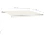 Manuell einziehbare Markise mit cremefarbener LED 4,5 x 3,5 m von vidaXL, Markisen - Ref: Foro24-3070042, Preis: 548,09 €, Ra...