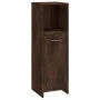 Set de muebles baño 4 pzas madera contrachapada roble ahumado de vidaXL, Muebles de baño - Ref: Foro24-3154403, Precio: 165,5...
