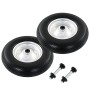 Wheelbarrow wheels 2 pcs with solid axles PU 4.00-8 390 mm by vidaXL, Hoists, cranes and carts - Ref: Foro24-142979, Price: 6...