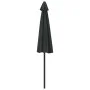 Semicircular balcony umbrella with black aluminum stick 270x144x222cm by vidaXL, Umbrellas - Ref: Foro24-312500, Price: 53,64...