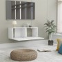 Sperrholz TV-Möbel weiß 80x30x30 cm von vidaXL, TV-Möbel - Ref: Foro24-801472, Preis: 50,13 €, Rabatt: %