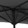 Halbrunder Balkonschirm mit schwarzem Aluminiumstock 270x144x222cm von vidaXL, Sonnenschirme - Ref: Foro24-312500, Preis: 52,...