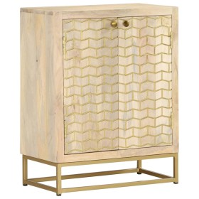 Aparador con 2 puertas madera maciza de mango 55x30x70 cm by vidaXL, Sideboards - Ref: Foro24-352039, Price: 129,54 €, Discou...