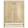 Sideboard mit 2 massiven Mangoholztüren 55x30x70 cm von vidaXL, Sideboards - Ref: Foro24-352039, Preis: 129,54 €, Rabatt: %