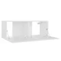 Sperrholz TV-Möbel weiß 80x30x30 cm von vidaXL, TV-Möbel - Ref: Foro24-801472, Preis: 57,21 €, Rabatt: %