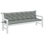 Cojines banco jardín 2 uds tela gris claro melange 200x50x7 cm by vidaXL, Cushions for chairs and sofas - Ref: Foro24-4002630...