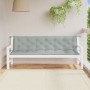 Gartenbankkissen 2 Stück in hellem meliertem Grau, 200x50x7 cm von vidaXL, Kissen für Stühle und Sofas - Ref: Foro24-4002630,...