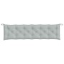 Gartenbankkissen 2 Stück in hellem meliertem Grau, 200x50x7 cm von vidaXL, Kissen für Stühle und Sofas - Ref: Foro24-4002630,...