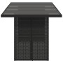 Mesa de jardín superficie de vidrio ratán PE negro 190x80x75 cm by vidaXL, Garden tables - Ref: Foro24-365602, Price: 164,79 ...