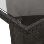 Mesa de jardín superficie de vidrio ratán PE negro 190x80x75 cm by vidaXL, Garden tables - Ref: Foro24-365602, Price: 164,79 ...