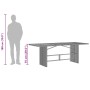 Mesa de jardín superficie de vidrio ratán PE negro 190x80x75 cm by vidaXL, Garden tables - Ref: Foro24-365602, Price: 164,79 ...
