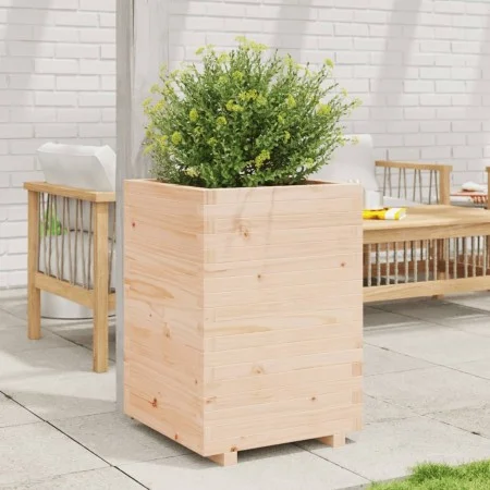 Massive Holz-Pflanzgefäß aus Kiefer 50x50x72,5 cm von vidaXL, Töpfe und Pflanzgefäße - Ref: Foro24-3282574, Preis: 154,69 €, ...