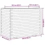 Jardinera madera maciza de abeto Douglas 90x60x72 cm by vidaXL, Pots and planters - Ref: Foro24-3282647, Price: 246,24 €, Dis...