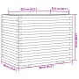 Massive weiße Kiefernholz-Pflanzschale 90x60x72 cm von vidaXL, Töpfe und Pflanzgefäße - Ref: Foro24-3282645, Preis: 281,12 €,...