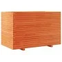 Jardinera madera maciza de pino marrón cera 110x60x72 cm by vidaXL, Pots and planters - Ref: Foro24-3282651, Price: 309,63 €,...