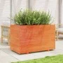 Jardinera madera maciza de pino marrón cera 110x60x72 cm by vidaXL, Pots and planters - Ref: Foro24-3282651, Price: 309,63 €,...