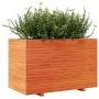 Jardinera madera maciza de pino marrón cera 110x60x72 cm by vidaXL, Pots and planters - Ref: Foro24-3282651, Price: 309,63 €,...